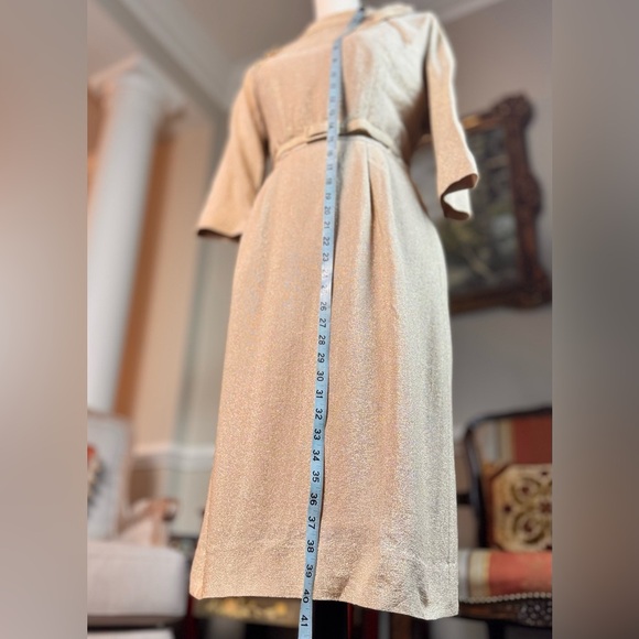 Vintage 1960’s Jannell Of California Dress w Vintage Brooch - Size Small - Picture 10 of 14